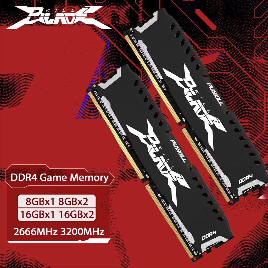 Memória RAM DDR4 16GB 8GB 1.2V 3200Mhz 2666Mhz Desktop Computer UDIMM Cooling Vest Memory Memoria