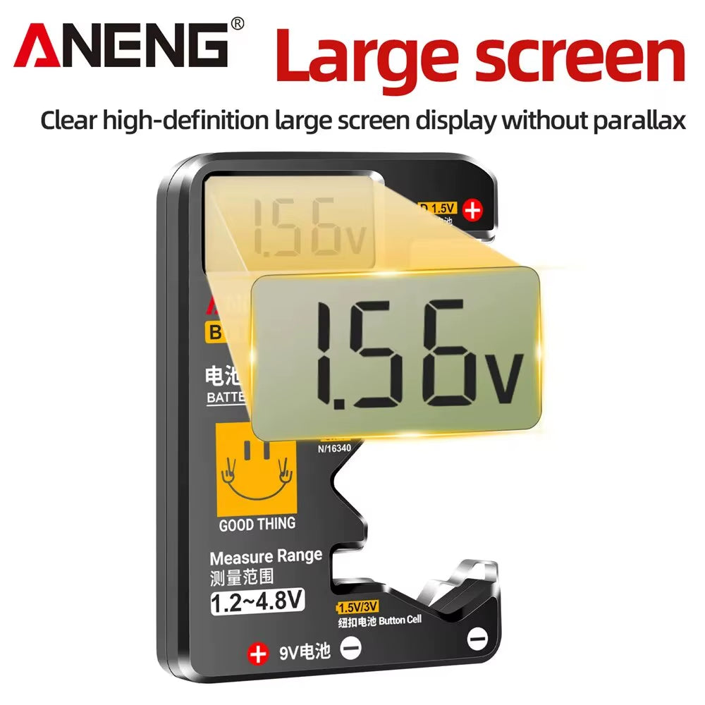 BT189 Button Cell Battery Tester 9V N D C AA AAA Universal Household LCD Display Battery Tester Power Bank Detectors Tools