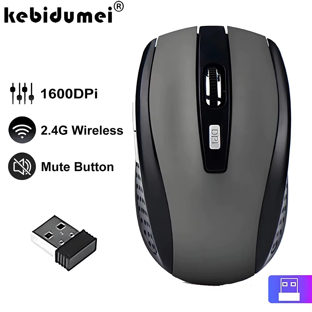 High Quality Wireless Mouse USB 2.4Ghz Silent Click Adjustable Technology Mouse for Tablet Computer Laptop Portable Gaming Mouse