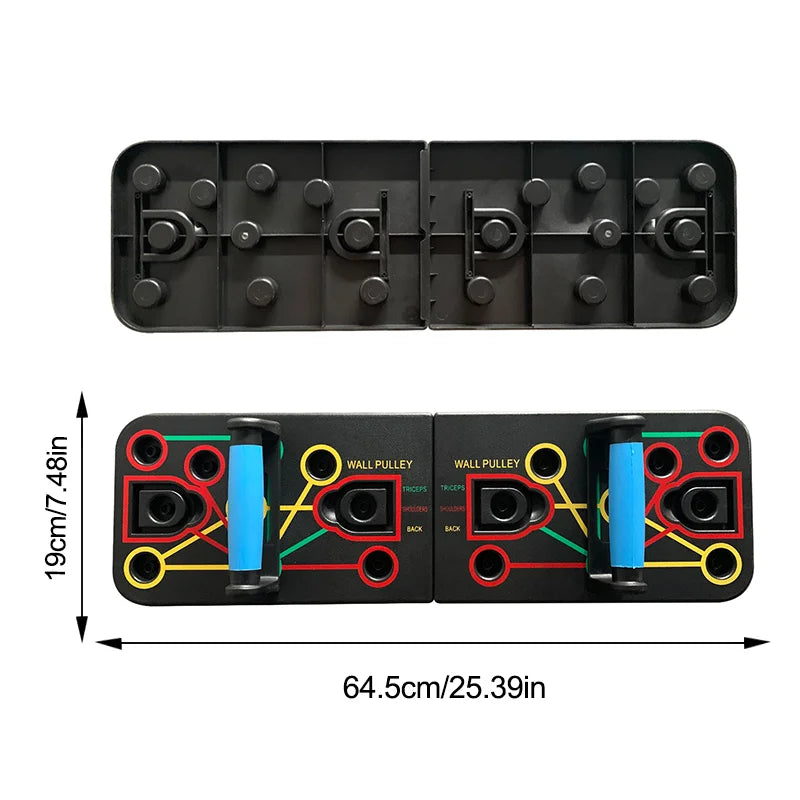 Push up Board Gym Equipment Home Exercise Sport Plank Fitness Abdominal Abs Workout Push-Ups Stands Chest Tension Strap Set