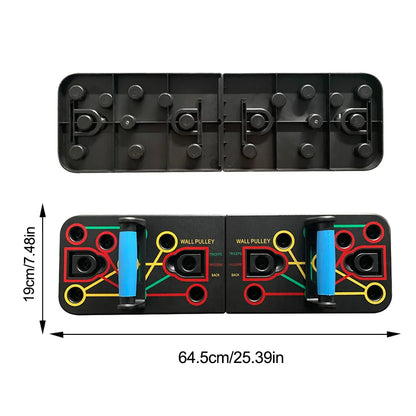 Push up Board Gym Equipment Home Exercise Sport Plank Fitness Abdominal Abs Workout Push-Ups Stands Chest Tension Strap Set