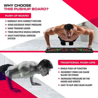 Push up Board Gym Equipment Home Exercise Sport Plank Fitness Abdominal Abs Workout Push-Ups Stands Chest Tension Strap Set