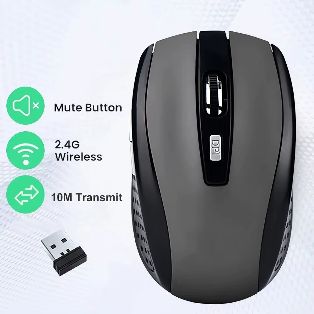 High Quality Wireless Mouse USB 2.4Ghz Silent Click Adjustable Technology Mouse for Tablet Computer Laptop Portable Gaming Mouse