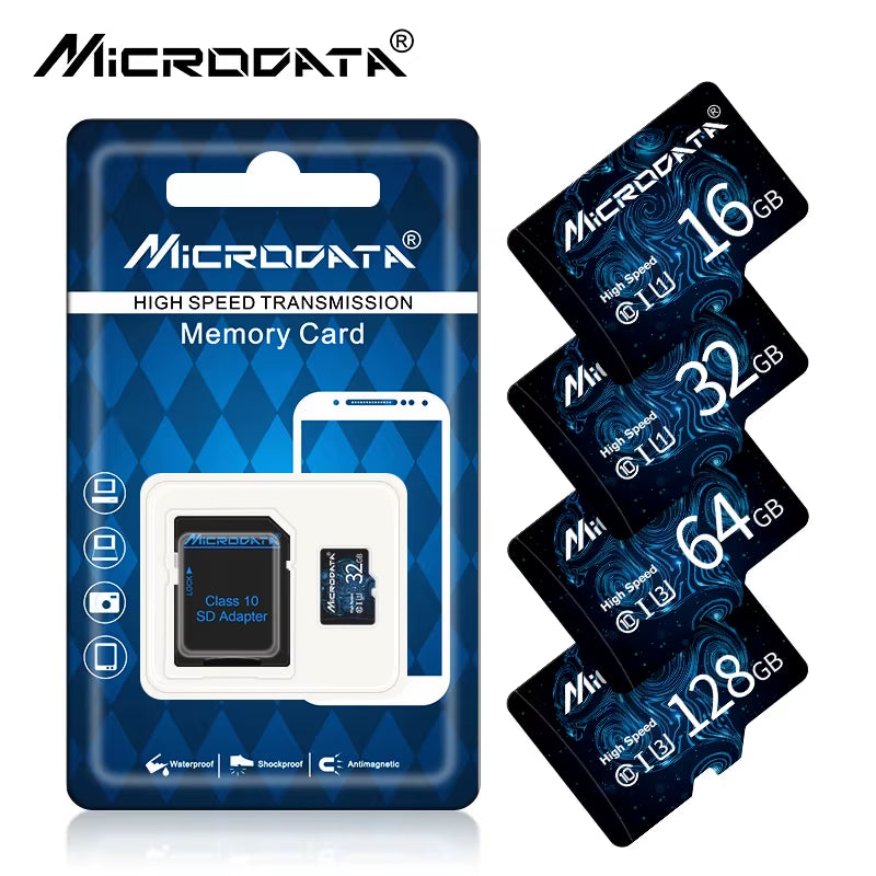 High Quality Memory Card Micro Tf SD Card 128GB Class 10 TF Card 64GB 32GB 16GB 4GB 8GB External Pen Drive Flash Memory Disk