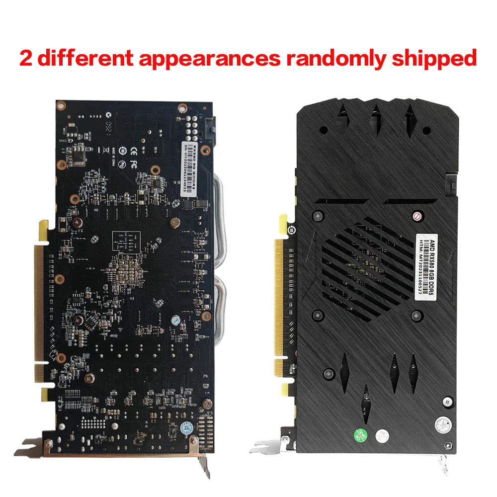AMD RX 580 8GB 2048SP Gaming Graphics Card GDDR5 256Bit PCI-E 3.0 ×16 8Pin Radeon GPU Rx 580 Video Card Placa De Video