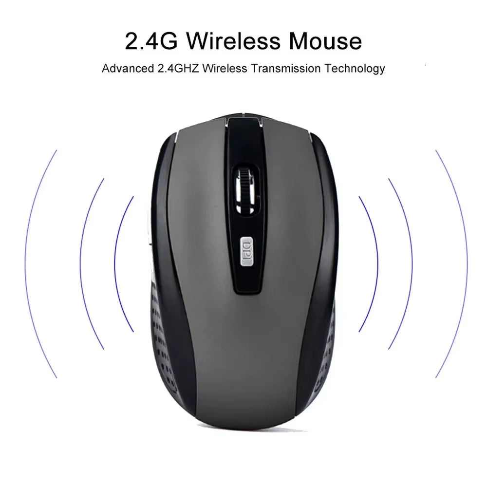 High Quality Wireless Mouse USB 2.4Ghz Silent Click Adjustable Technology Mouse for Tablet Computer Laptop Portable Gaming Mouse